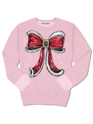 Santa Bow Crewneck Sweatshirt in Tutu