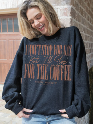 Won't Stop For Gas Sweatshirt In Black