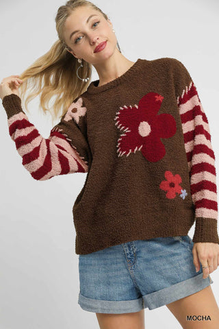 Playful Vibes Sweater In Mocha