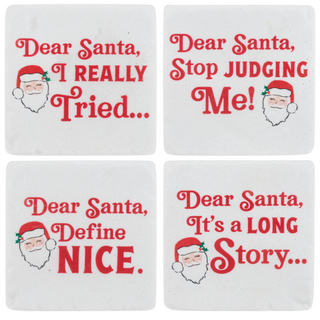 Dear Santa Coaster Set