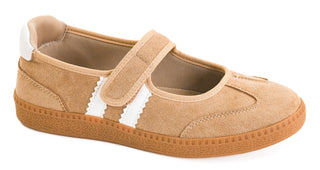 Corkys Calm Down Flats in Camel Faux Suede