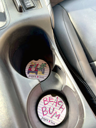 Keep It Dry Puppie Love Car Coasters