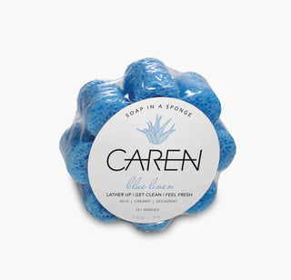 Caren Shower Sponge - Blue Linen