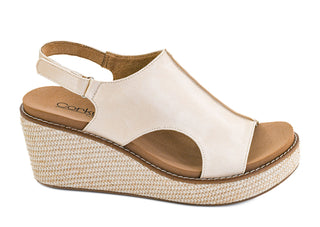 Corkys Carley Wedge In Ecru