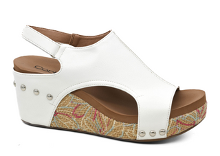 Corkys Carley Wedge In White 2