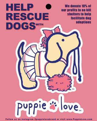 Stuck On It Puppie Love Vinyl Sticker