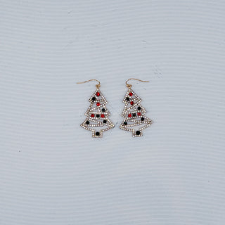 Crystal Christmas Tree Earrings