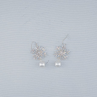 Pearly Snowflake Earrings