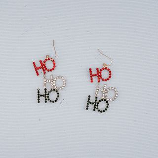 Ho Ho Ho Crystal Earrings