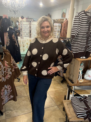 A Quiet Life Cardigan in Chocolate