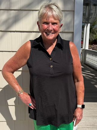 Out On The Boardwalk Top in Black