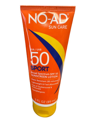 NO-AD SPF 50 Sport Sunscreen Lotion