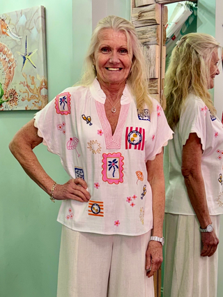 Leave The Island Top in White