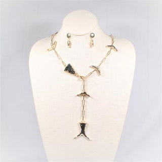 Lure You In Necklace Set in Gold