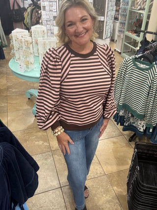 Follow Your Journey Top In Brown