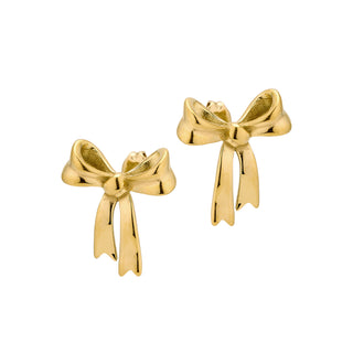 Dainty Bow Earring in Gold