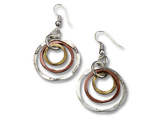 Layered Circle Banjara Earrings