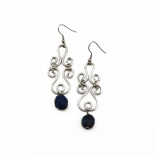 Lapis Stone Bajara Earrings