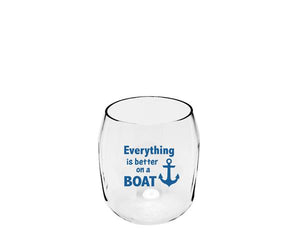 Everything is Better on a Boat EverDrinkware Wine Tumbler