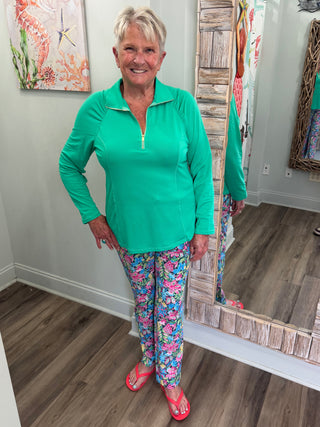 Life In The Sun Top in Cabana Green