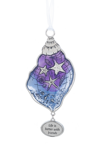 By The Shore Ornament - Life is better with friends