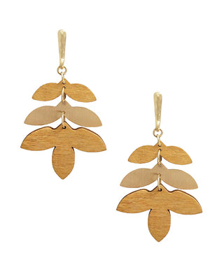 Leave It Behind Earrings in Brown