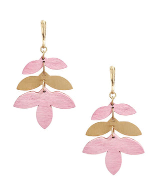 Leave It Behind Earrings in Pink