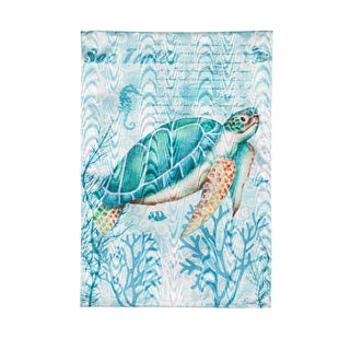 Sea Turtle Moire House Flag