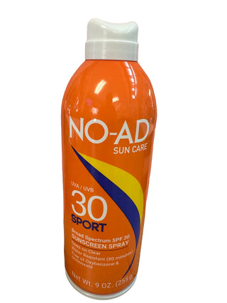 NO-AD SPF 30 Sport Sunscreen Spray