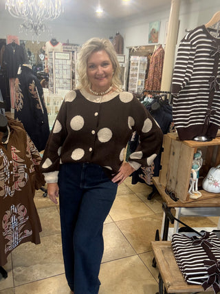 A Quiet Life Cardigan in Chocolate