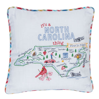 NC Embroidered Pillow