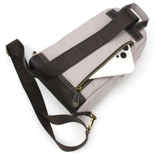 Flamingo Group Canvas Sling Bag - Gray