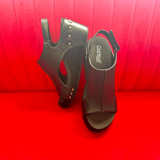 Corkys Carley Wedge in Black Combo