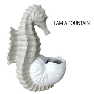 Seahorse Resin Fountain