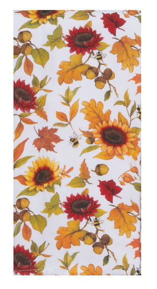 Harvest Sunflower Toss Dual Purpose Terry Towel