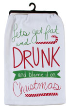 Snarkasms Blame Christmas Flour Sack Towel