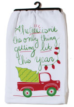 Snarkasms Get Lit Flour Sack Towel