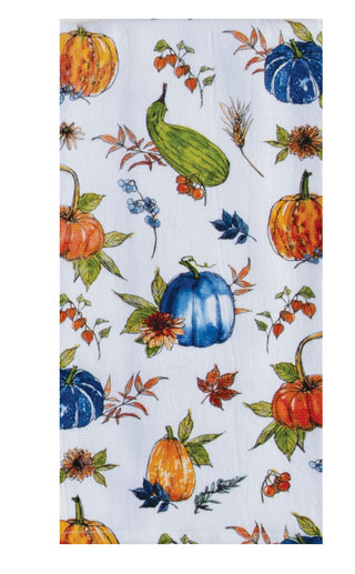 Fall Sweet Fall Gourd Toss Dual Purpose Terry Towel