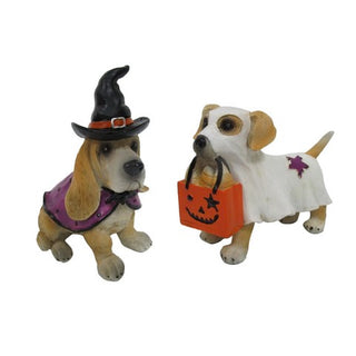 Cuddly Witch Dog Figurine