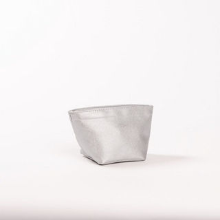 Crown Jewels Pouch In Silver Faux Leather