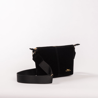 Emily Crossbody In Black Velvet