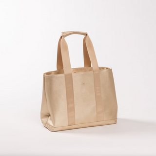 Miss Manors Tote In Gold Faux Leather