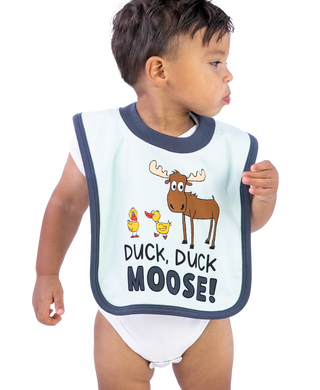 Blue Duck Duck Moose Bib