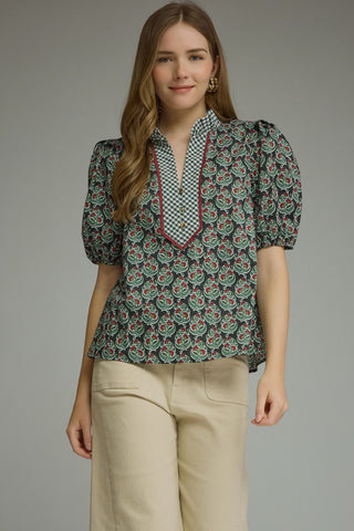 Life In The Stars Top in Dark Green