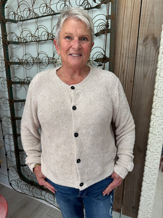 Just Us Cardigan in Sand Beige *Doorbuster Deal*