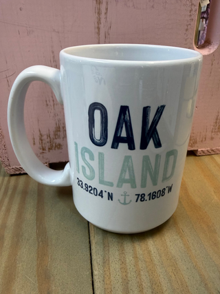 Oak Island Coordinates Mug - Oak Island
