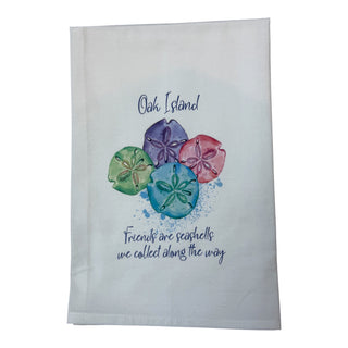 Flour Sack towel - Oak Island Friends are Seashells