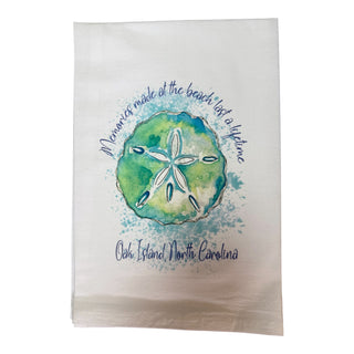 Flour Sack towel - Memories made at the beach Oak Island