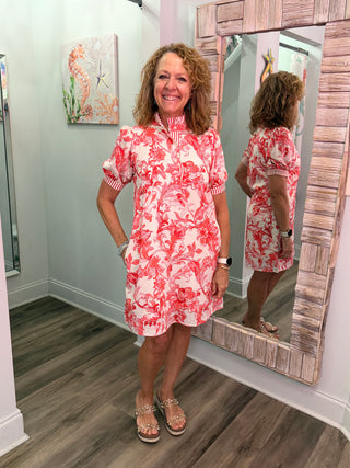 Around Your Heart Dress in Red