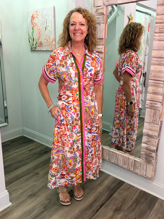 Walk Aimlessly Maxi Dress in Purple